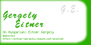 gergely eitner business card